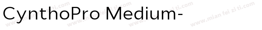 CynthoPro Medium字体转换